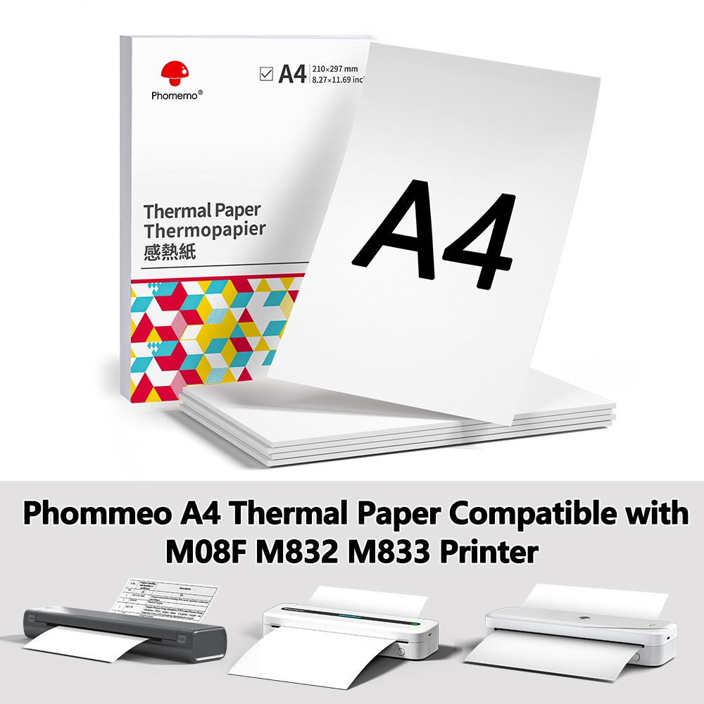 Commercial Label Printing Machine - Phomemo Thermal Paper A4 Printer Paper