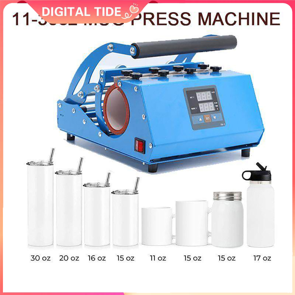 Commercial Printing Press Machine - 220V/110V Tumbler Heat Press Machine 20-30oz