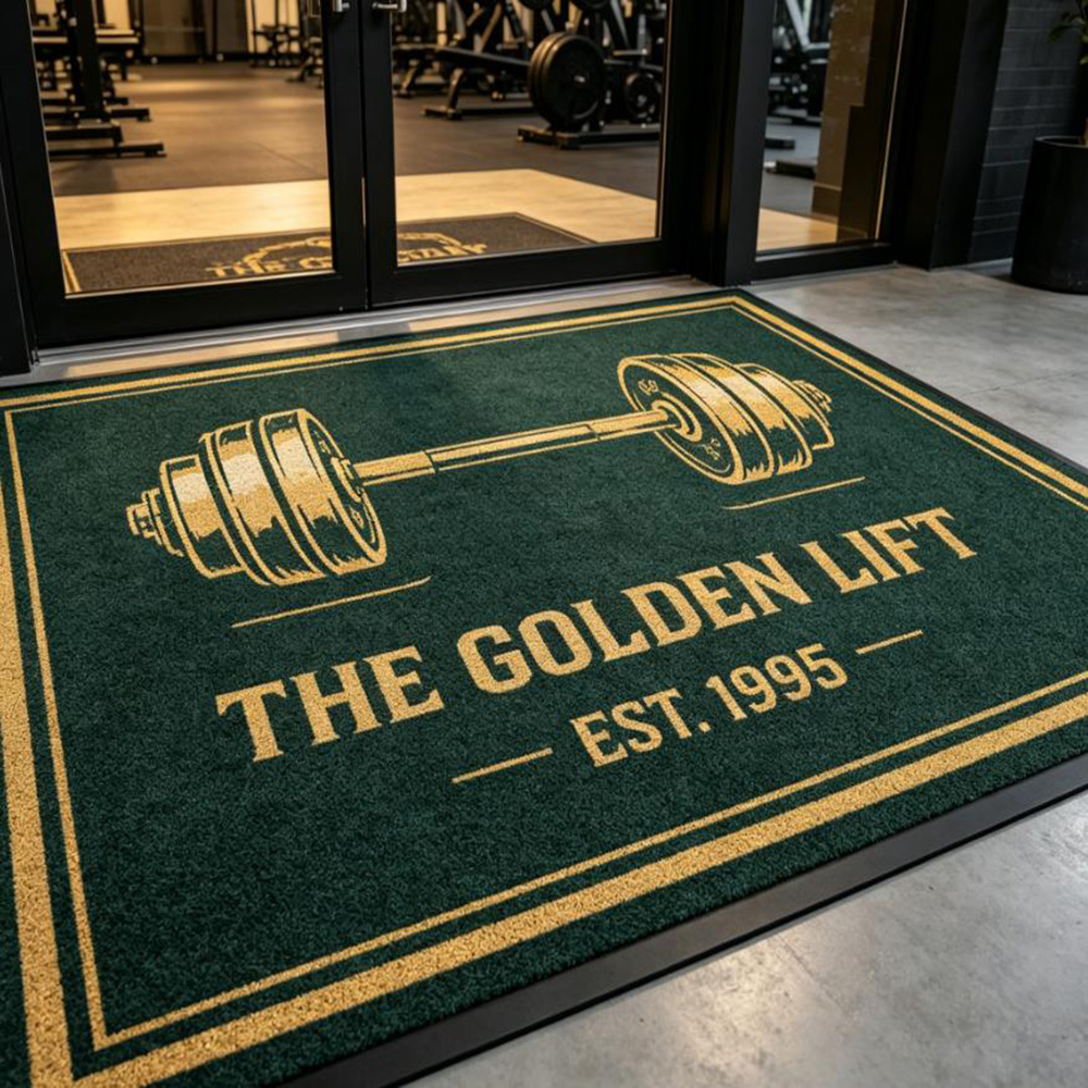 Commercial Printing Logo - Rug gym custom logo print waterproof