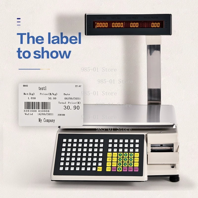 Electronic Scale with Adhesive - Commercial Label Printing Machine 评论和价格