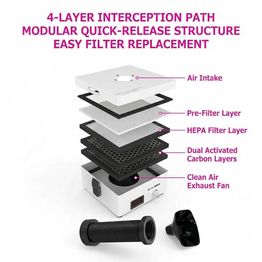 Fume Smoke Extractor Filter Pu - Dtf Powder Shaker 评论和价格