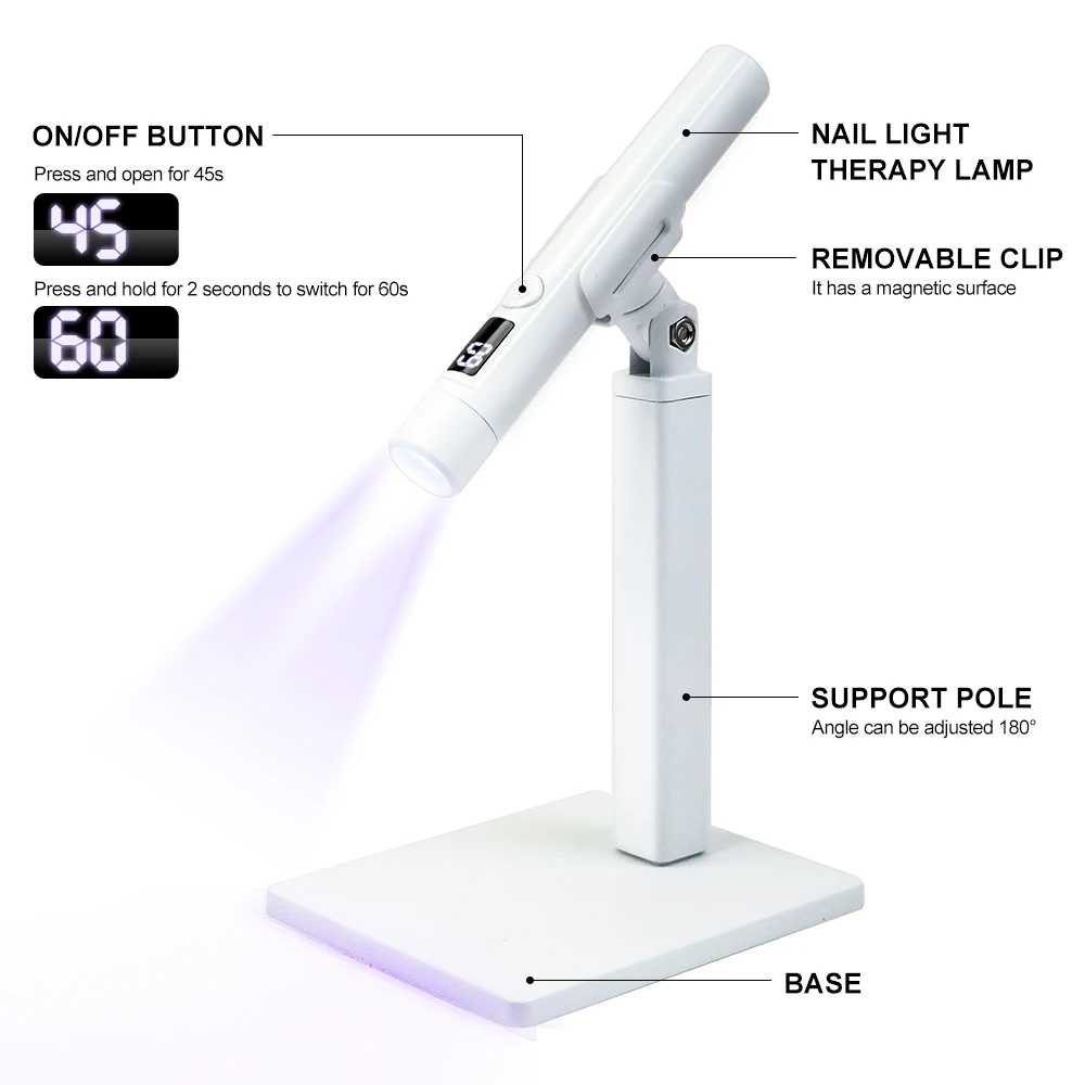 Mini Nail Art UV LED Light Rec - Exposure Unit Uv 评论和价格